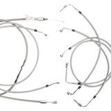 Burly Brand Complete Stainless Braided Handlebar Cable/Brake Line Kit - 15" Ape Hanger Handlebars B30-1104 Burly Brand Complete Stainless Braided Handlebar Cable/Brake Line Kit - 15" Ape Hanger Handlebars B30-1104
