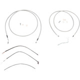 Burly Brand Complete Stainless Braided Handlebar Cable/Brake Line Kit - 13" Ape Hanger Handlebars B30-1119 Burly Brand Complete Stainless Braided Handlebar Cable/Brake Line Kit - 13" Ape Hanger Handlebars B30-1119