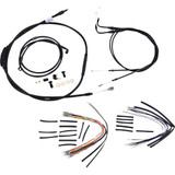 Burly Brand Complete Black Vinyl Handlebar Cable/Line Kit For Ape Hanger Handlebars - 18" B30-1017 Burly Brand Complete Black Vinyl Handlebar Cable/Line Kit For Ape Hanger Handlebars - 18" B30-1017