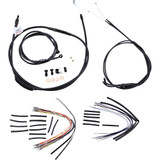 Burly Brand Complete Black Vinyl Handlebar Cable/Line Kit For Ape Hanger Handlebars - 18" B30-1019 Burly Brand Complete Black Vinyl Handlebar Cable/Line Kit For Ape Hanger Handlebars - 18" B30-1019