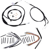 Burly Brand Jail Bar Cable Kit - 14" Handlebars - Black Vinyl B30-1137 Burly Brand Jail Bar Cable Kit - 14" Handlebars - Black Vinyl B30-1137