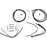 Burly Brand Complete Black Vinyl Handlebar Cable/Line Kit For Ape Hanger Handlebars - 14" - Abs B30-1179 Burly Brand Complete Black Vinyl Handlebar Cable/Line Kit For Ape Hanger Handlebars - 14" - Abs B30-1179