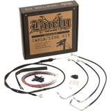Burly Brand Complete Black Vinyl Handlebar Cable/Line Kit For Ape Hanger Handlebars - 15" - Abs B30-1235 Burly Brand Complete Black Vinyl Handlebar Cable/Line Kit For Ape Hanger Handlebars - 15" - Abs B30-1235