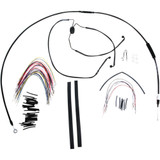 Burly Brand Complete Black Vinyl Handlebar Cable/Line Kit For Ape Hanger Handlebars - 15" B30-1101 Burly Brand Complete Black Vinyl Handlebar Cable/Line Kit For Ape Hanger Handlebars - 15" B30-1101