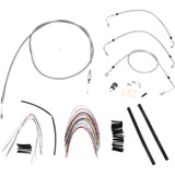Burly Brand Complete Stainless Braided Handlebar Cable/Brake Line Kit - 18" Ape Hanger Handlebars B30-1093 Burly Brand Complete Stainless Braided Handlebar Cable/Brake Line Kit - 18" Ape Hanger Handlebars B30-1093