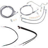 Burly Brand Complete Stainless Braided Handlebar Cable/Brake Line Kit - 16" Ape Hanger Handlebars B30-1165 Burly Brand Complete Stainless Braided Handlebar Cable/Brake Line Kit - 16" Ape Hanger Handlebars B30-1165