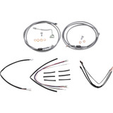 Burly Brand Complete Stainless Braided Handlebar Cable/Brake Line Kit - 18" Ape Hanger Handlebars B30-1163 Burly Brand Complete Stainless Braided Handlebar Cable/Brake Line Kit - 18" Ape Hanger Handlebars B30-1163