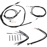 Burly Brand Jail Bar Cable Kit - 12" Handlebars - Black Vinyl B30-1150 Burly Brand Jail Bar Cable Kit - 12" Handlebars - Black Vinyl B30-1150