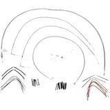 Burly Brand Complete Stainless Braided Handlebar Cable/Brake Line Kit - 16" Ape Hanger Handlebars B30-1053 Burly Brand Complete Stainless Braided Handlebar Cable/Brake Line Kit - 16" Ape Hanger Handlebars B30-1053