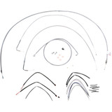 Burly Brand Complete Stainless Braided Handlebar Cable/Brake Line Kit - 18" Ape Hanger Handlebars B30-1065 Burly Brand Complete Stainless Braided Handlebar Cable/Brake Line Kit - 18" Ape Hanger Handlebars B30-1065