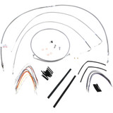 Burly Brand Complete Stainless Braided Handlebar Cable/Brake Line Kit - 14" Ape Hanger Handlebars B30-1051 Burly Brand Complete Stainless Braided Handlebar Cable/Brake Line Kit - 14" Ape Hanger Handlebars B30-1051