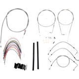 Burly Brand Complete Stainless Braided Handlebar Cable/Brake Line Kit - 18" Ape Hanger Handlebars B30-1081 Burly Brand Complete Stainless Braided Handlebar Cable/Brake Line Kit - 18" Ape Hanger Handlebars B30-1081