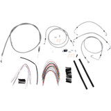 Burly Brand Complete Stainless Braided Handlebar Cable/Brake Line Kit - 14" Ape Hanger Handlebars B30-1094 Burly Brand Complete Stainless Braided Handlebar Cable/Brake Line Kit - 14" Ape Hanger Handlebars B30-1094