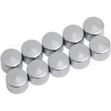 Drag Specialties Bolt Covers - Hex - 7/16" - Chrome - 10 Pack