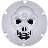 Drag Specialties Skull Derby Cover - Chrome - 6-Hole Drag Specialties Skull Derby Cover - Chrome - 6-Hole