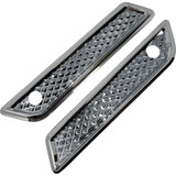 Covingtons Saddlebag Hinge Cover - Diamondback - Chrome C3010-C