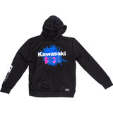 D'Cor Visuals Kawasaki Factory Sweatshirt - Black - Large 85-213-3
