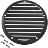 Derby Cover - 5 Hole - Finned - Black/Silver - M8 Softail 06-965-2 Derby Cover - 5 Hole - Finned - Black/Silver - M8 Softail 06-965-2