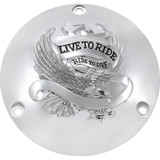 Drag Specialties Derby Cover Ltr 3-H Chr
