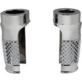 Eddie Trotta Designs Fork Slider Covers - Chrome - Cross-Cut Tc-Wt962