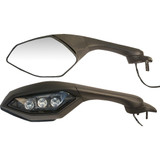 Emgo 20-37502 Mirror L Black Yam