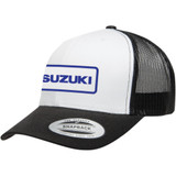 Factory Effex Suzuki Throwback Hat - Black/White 25-86404