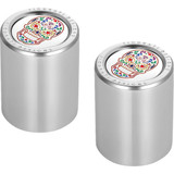 Figurati Designs Docking Cover - Medium - Mirror Polished - Sugar Skull Fd30-Dc-27-30-Ss