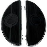 Drag Specialties Half-Moon Floorboard - W/O Vibration Inserts - Chrome - Fl Drag Specialties Half-Moon Floorboard - W/O Vibration Inserts - Chrome - Fl