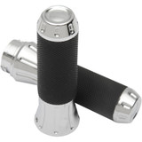 Drag Specialties Grips - Custom - Chrome Drag Specialties Grips - Custom - Chrome