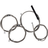 Handlebar Cable/Brake Line Kit - Complete - 12" - 14" Handlebars - Stainless La-8059Kt2-13 Handlebar Cable/Brake Line Kit - Complete - 12" - 14" Handlebars - Stainless La-8059Kt2-13