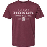 Honda Apparel Honda Motor Company T-Shirt - Maroon - Xl Np21S-M3022-Xl