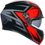 Agv 2118381004009S Helmet K3 Cmpnd Bk/Rd Sm