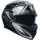 Agv 2118381004008L Helmet K3 Cmpnd Mt Bk/Gy Lg