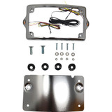Kodlin Usa Kus20301 License Plate Mount & Frame With Lights Tour Chrome