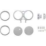 La Choppers Gauge Mount - Dual - Chrome - Dyna/Sportster La-7397-02C