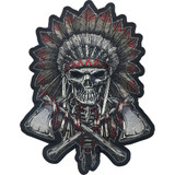Lethal Threat Renegade Skull Embroidered Patch - Large Lt30226 Lethal Threat Renegade Skull Embroidered Patch - Large Lt30226