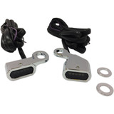 Drag Specialties Led Handlebar Marker Lights - Chrome/Smoke