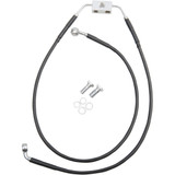 Drag Specialties Brake Line - Front - Black - +8" - Fxdb '12-'17