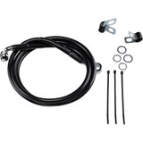Drag Specialties Brake Line - Front - Black - +4" - '99-'07 Fxst Drag Specialties Brake Line - Front - Black - +4" - '99-'07 Fxst