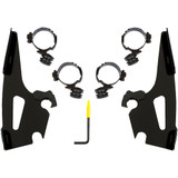 Memphis Shades Batwing Mounting Kit - Black - Honda Meb2067