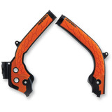 Acerbis X-Grip Frame Guards - Orange/Black - Husqvarna | Ktm 2449535229