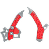 Acerbis X-Grip Frame Guards - Silver/Red - Crf 250L 2726851418 Acerbis X-Grip Frame Guards - Silver/Red - Crf 250L 2726851418