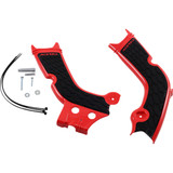 Acerbis X-Grip Frame Guards - Red/Black - Honda 2736331018 Acerbis X-Grip Frame Guards - Red/Black - Honda 2736331018