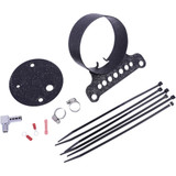 Drag Specialties Single Gauge Bracket - Wrinkle Black Drag Specialties Single Gauge Bracket - Wrinkle Black