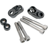 Drag Specialties Turn Signal Mount Kit - 39 Mm/49 Mm - Gloss Black