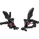 Mue2 Rearset - Black - Suzuki Mue2-S03-B