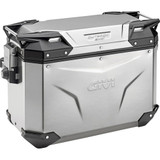 Outback Evo Side Case - Left - 48 Liter - Silver Obke48Ala Outback Evo Side Case - Left - 48 Liter - Silver Obke48Ala