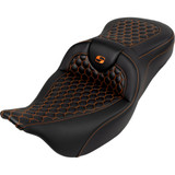 Saddlemen 808-07B-18903 Seat Roadsofa Hc Orange Stitch