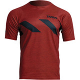 Thor Assist Hazard Short-Sleeve Jersey - Brick/Heather - Xs