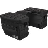 Thrashin Supply Co. Essential Saddlebags - Black Tsb-0006